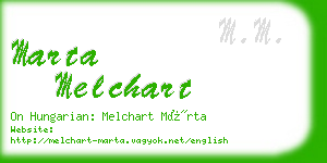 marta melchart business card